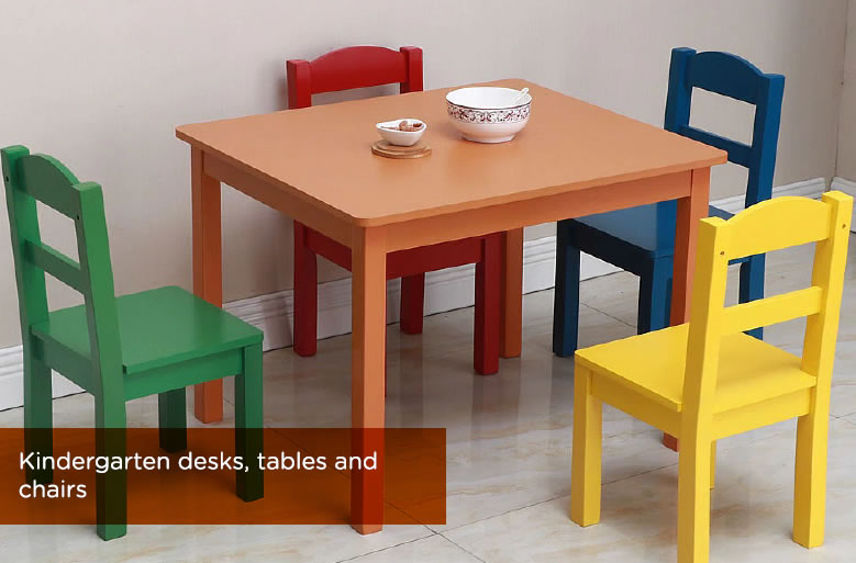 Kindergarten Desks, Tables and Chairs